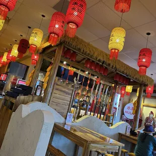 Inside seating area