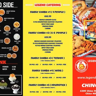 Chicken Menu Back, Sep 2023