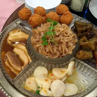 5. Fried Shrimp Ball with Tangerine Sauce
