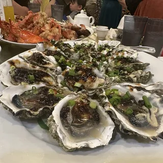 83. Steam Black Mushroom Stuffed with Minced Shrimp