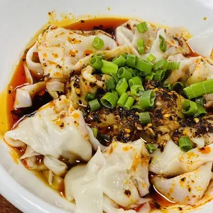 Szechuan wontons