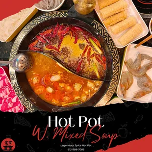 Hot Pot With Mixed Soup