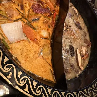 a pan of food