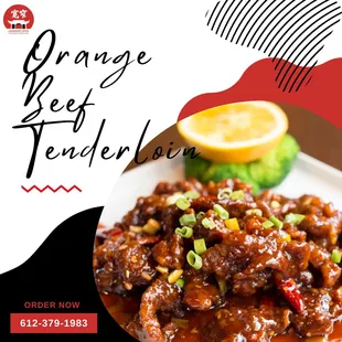 Orange Beef Tenderloin