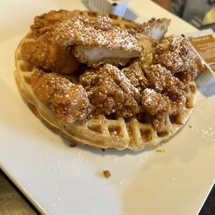 food, waffles