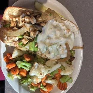 Chicken Philly Sandwich 1/2 cheese