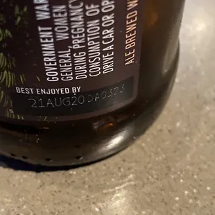An expired over priced beer.