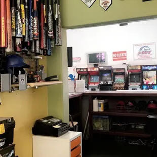 Arcade games and welcome counter