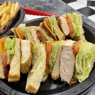 Chicken BLT sandwich super dry