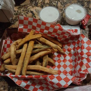 Small order of zucchini for $6.49 Legendary price for almost nothing.