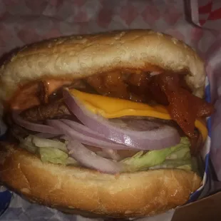 Mushroom Bacon Cheeseburger