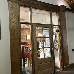 The entrance to the restaurant