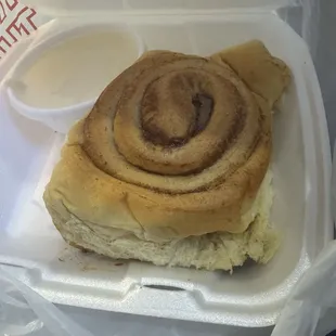 Cinnamon roll to go
