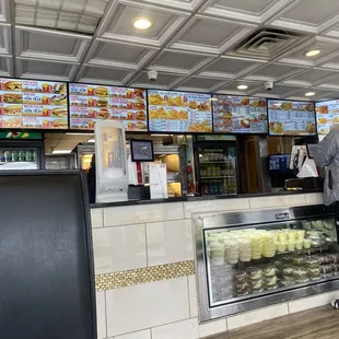 the interior of the restaurant