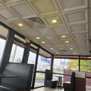 the interior of the restaurant
