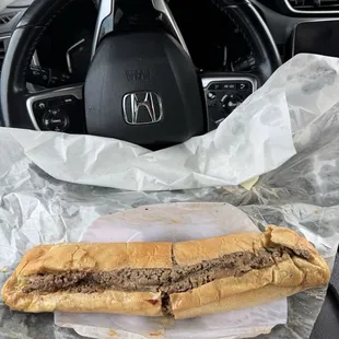Philly cheesesteak combo (with lemonade) $15.49 (instagram: @issa.cheatday)
