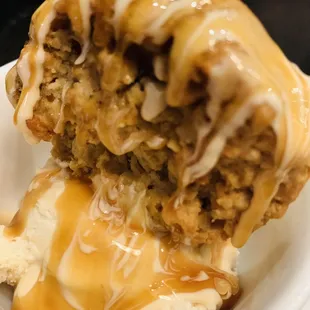 Oatmeal cookie and sea salt caramel ice cream