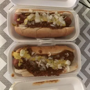 Two Coney Dogs.