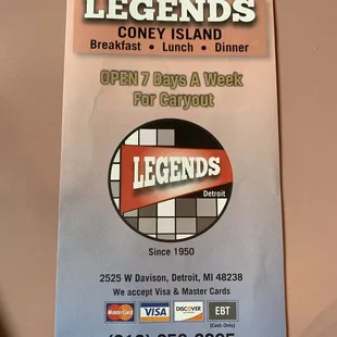 Menu Front