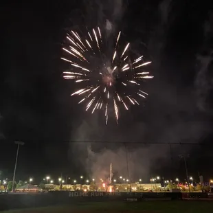 Saturday night fireworks