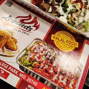 Combination over rice meal...