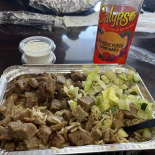 Lamb Over Rice, Calypso Paradise punch