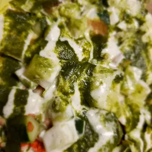 a closeup of a dish of food