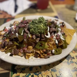 Steak nachos