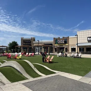 Park and play yard for the children.