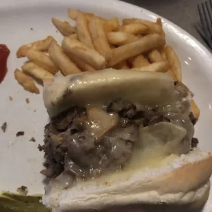 1/2 of my Philly sandwich