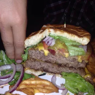 Double bacon double cheeseburger