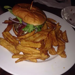 Blue cheese cheeseburger