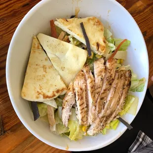 Southwest salad added chicken