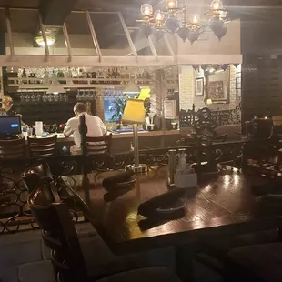 a man working in the kitchen