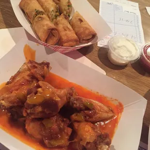 a variety of food items