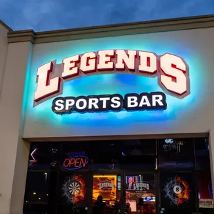 the front of the building