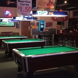 Newly resurfaced tables