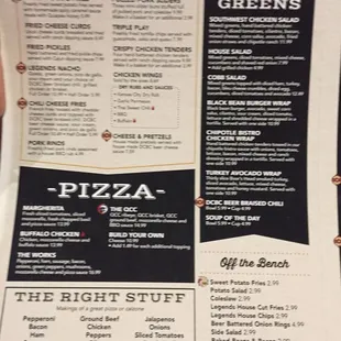 Menu 2018