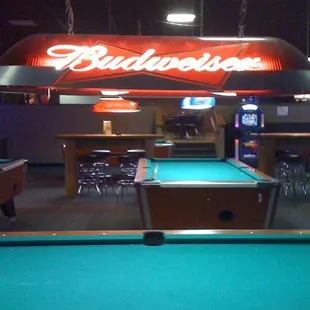 Coin op pool room 15 tables