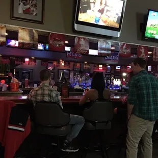 Bar scene with booths for family&apos;s before 9.