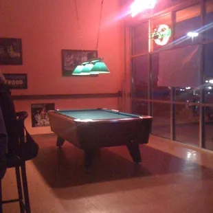 In the back room