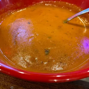 Smoked Gouda Red pepper soup was amazing!