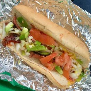 We always order the Philly Cheesesteaks which are truly amazing! Tried the hot dog based on menu photo, disappointing without sport peppers.