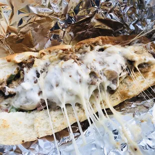 Seriously, how beautiful is this Mushroom Philly Cheesesteak, guys???