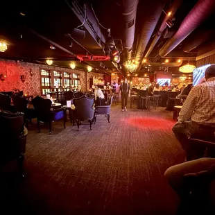 Waiting area before the show