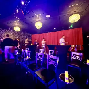 The view of the room from the front row