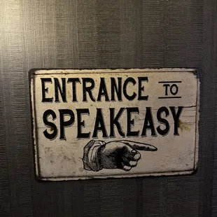 Speakeasy entrance