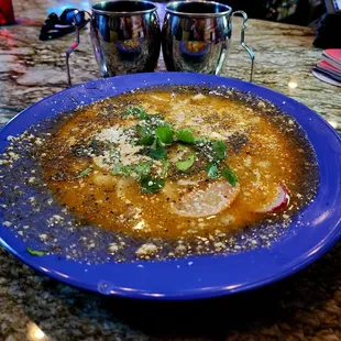 Pazole - the big, beautiful bowl of this delicious soup