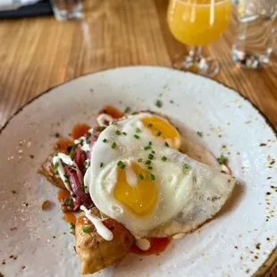 Beermosa + pimento cheese brunch pierogi