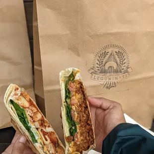 Chickn&apos; Parm Crunch on the left, OG Crunch on the right